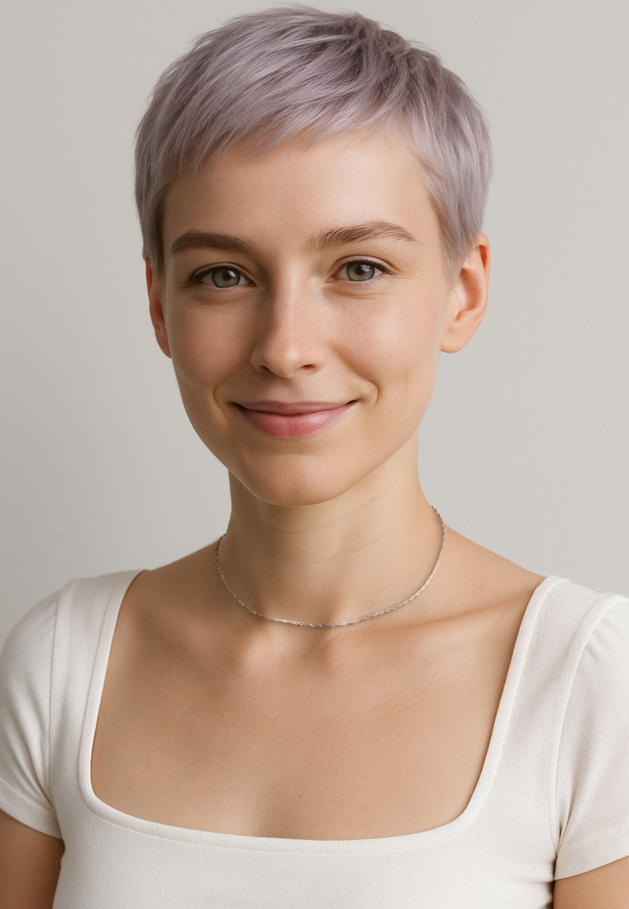Modelansicht von Singapur Kette Halskette in 925 Silber von Sofia Milani - N0632