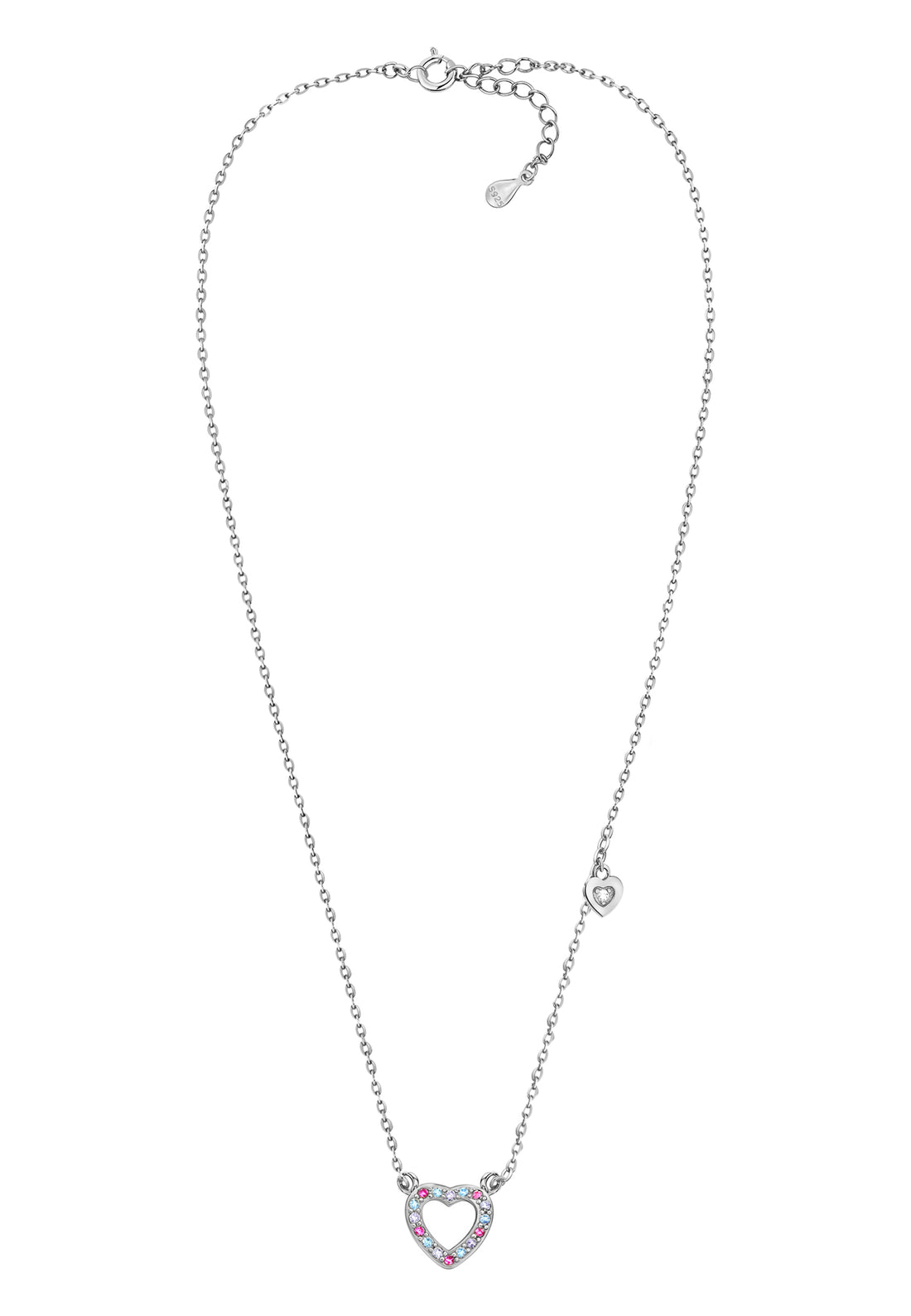 Vollansicht von Herz Halskette in 925 Silber von Sofia Milani - N0652