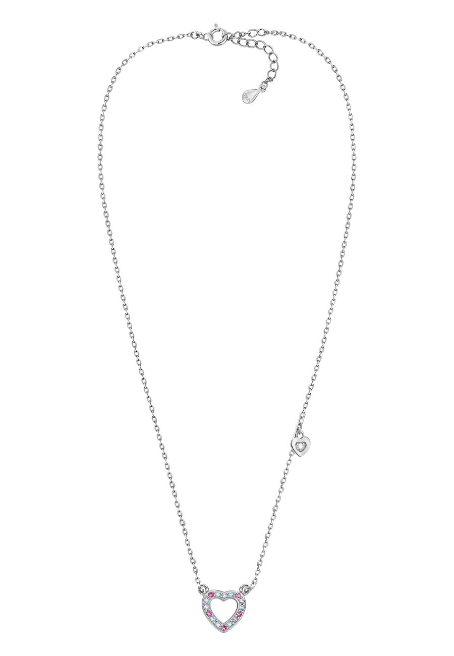 Vollansicht von Herz Halskette in 925 Silber von Sofia Milani - N0652