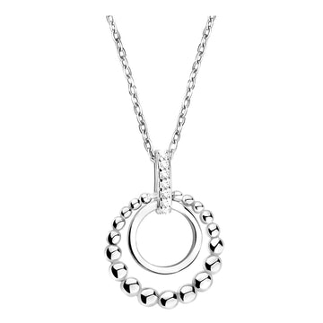 Hauptansicht von Kugel Kreis Halskette in 925 Silber von Sofia Milani - N0658