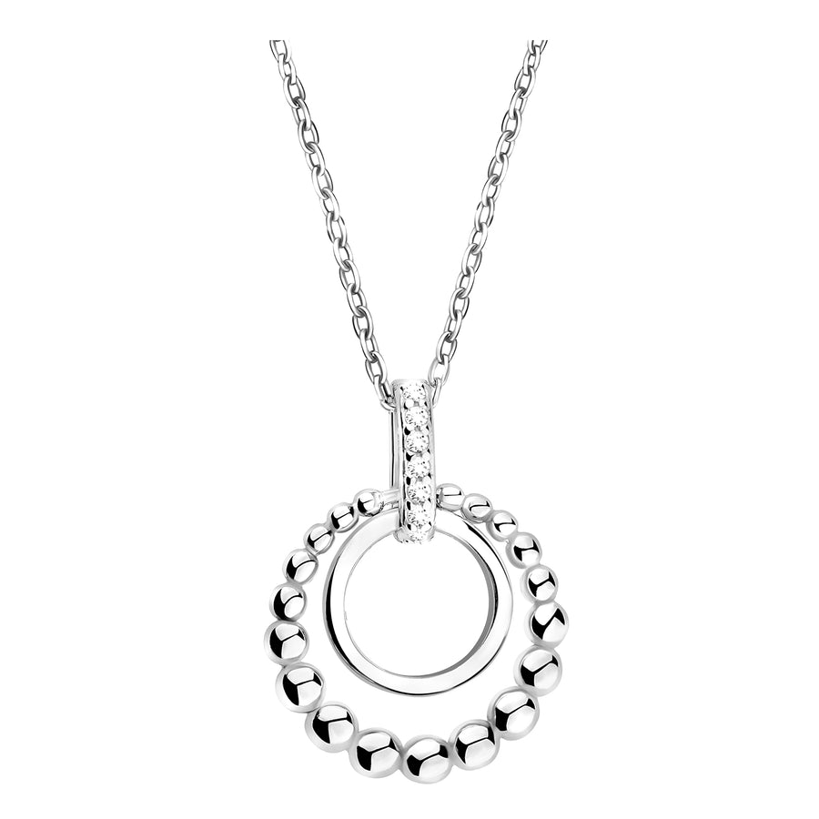Hauptansicht von Kugel Kreis Halskette in 925 Silber von Sofia Milani - N0658