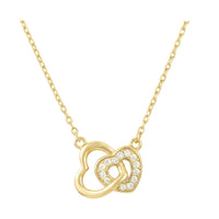 Hauptansicht von Doppeltes Herz Halskette in 925 Silber von Sofia Milani - N0665