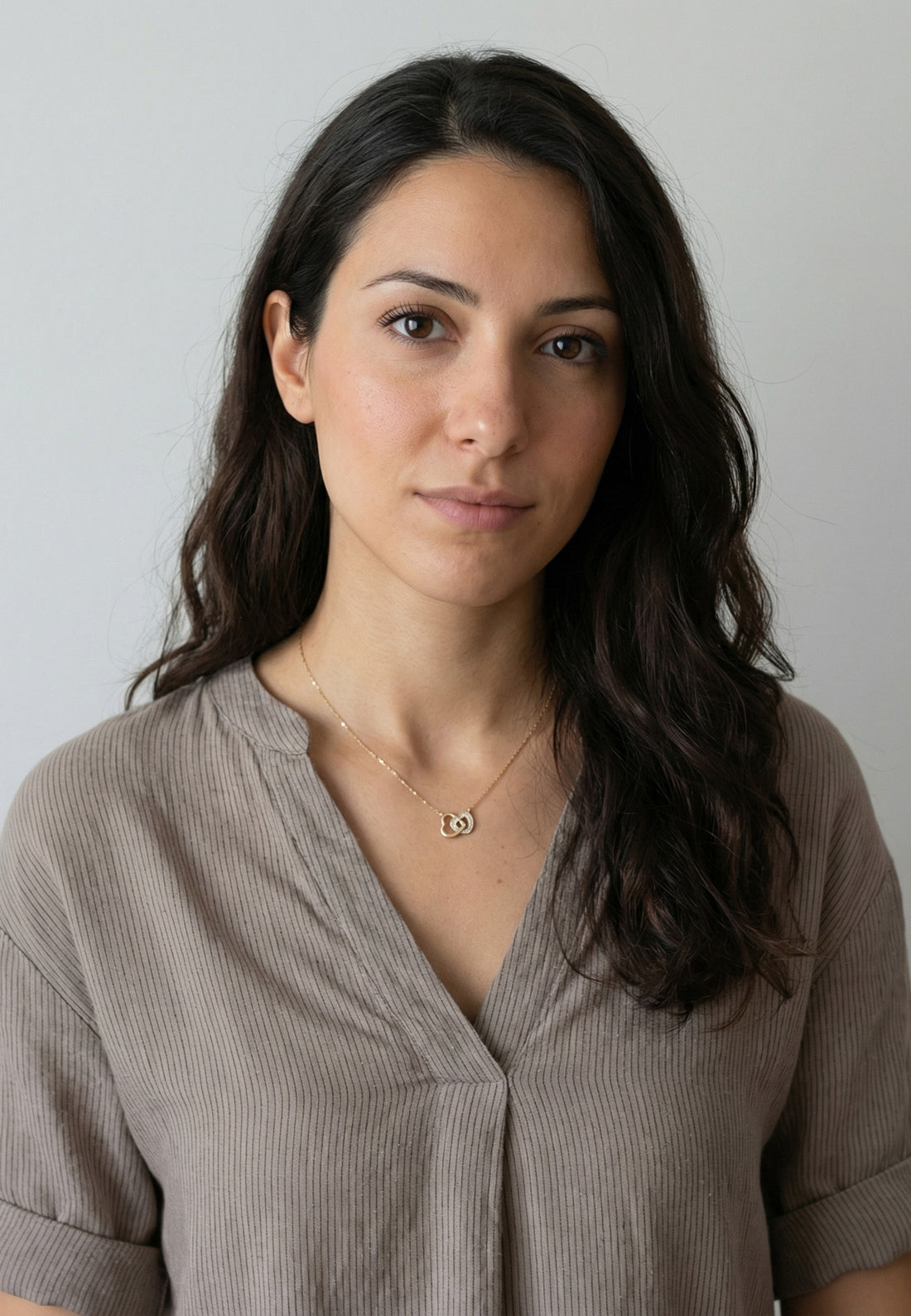 Modelansicht von Doppeltes Herz Halskette in 925 Silber von Sofia Milani - N0665