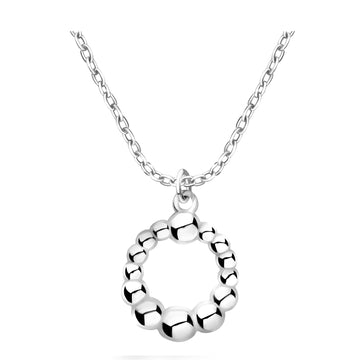 Hauptansicht von Kugel Kreis Halskette in 925 Silber von Sofia Milani - N0666
