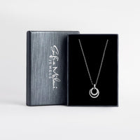 Boxansicht von Kreis Halskette in 925 Silber von Sofia Milani - N0668