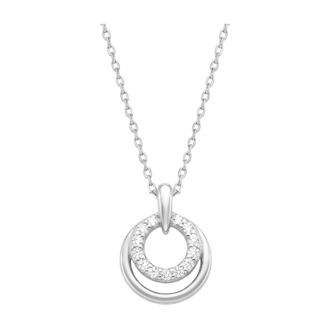 Hauptansicht von Kreis Halskette in 925 Silber von Sofia Milani - N0668