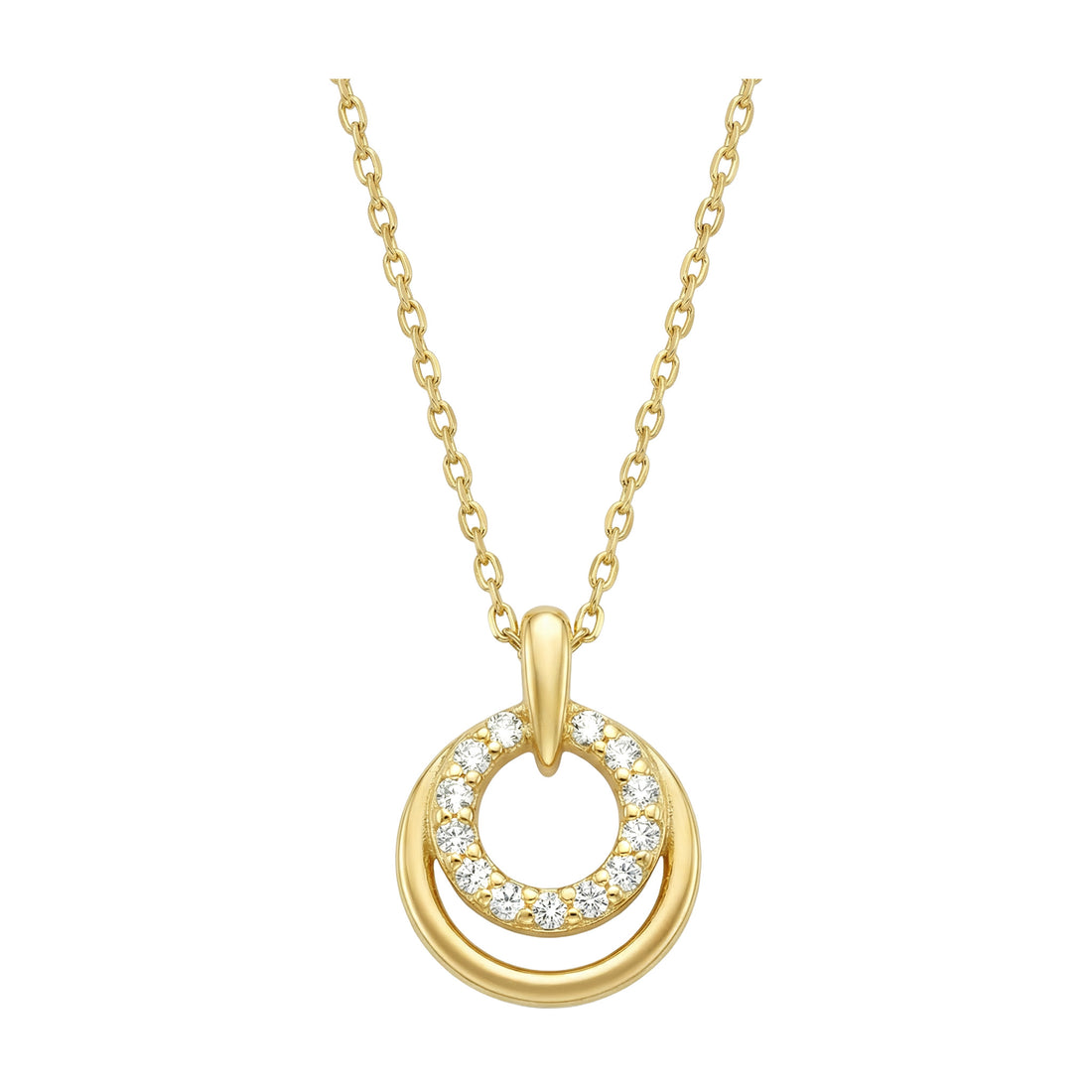 Hauptansicht von Kreis Halskette in 925 Silber von Sofia Milani - N0669