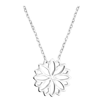 Hauptansicht von Blumen Halskette in 925 Silber von Sofia Milani - N0676