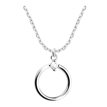 Hauptansicht von Kreis Halskette in 925 Silber von Sofia Milani - N0686