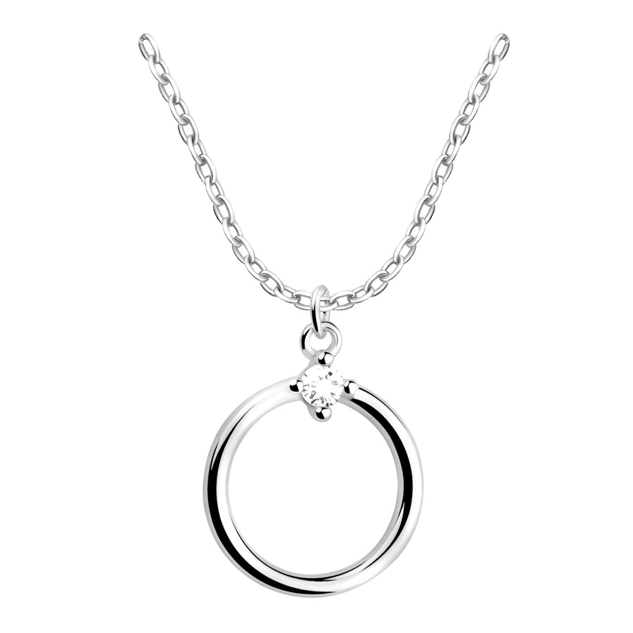 Hauptansicht von Kreis Halskette in 925 Silber von Sofia Milani - N0686