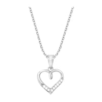 Hauptansicht von Herz Halskette in 925 Silber von Sofia Milani - N0692