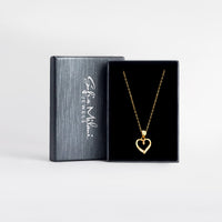 Boxansicht von Herz Halskette in 925 Silber von Sofia Milani - N0693