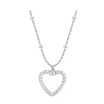 Hauptansicht von Herz Kugel Halskette in 925 Silber von Sofia Milani - N0694