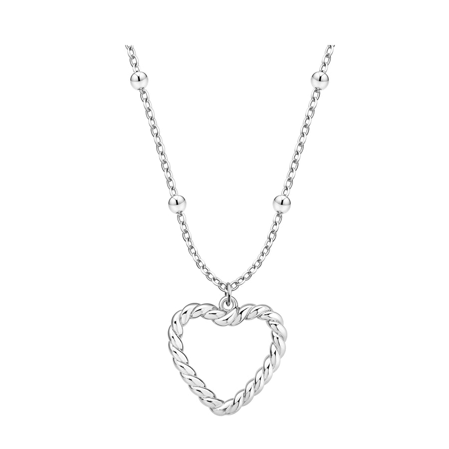 Hauptansicht von Herz Kugel Halskette in 925 Silber von Sofia Milani - N0694