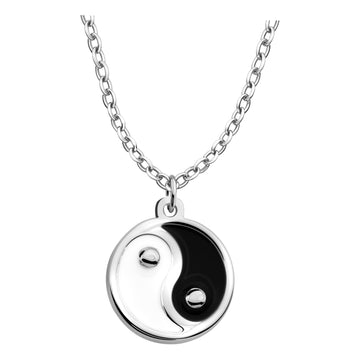 Hauptansicht von Yin und Yang Halskette in 925 Silber von Sofia Milani - N0698