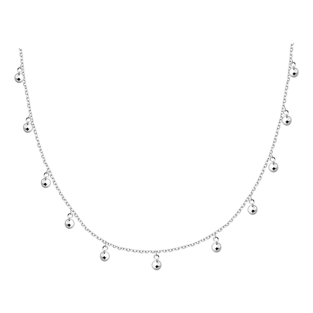 Hauptansicht von Kugeln Halskette in 925 Silber von Sofia Milani - N0712
