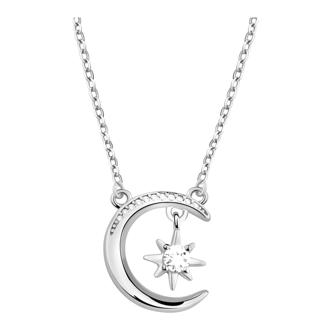 Hauptansicht von Mond Halskette in 925 Silber von Sofia Milani - N0738