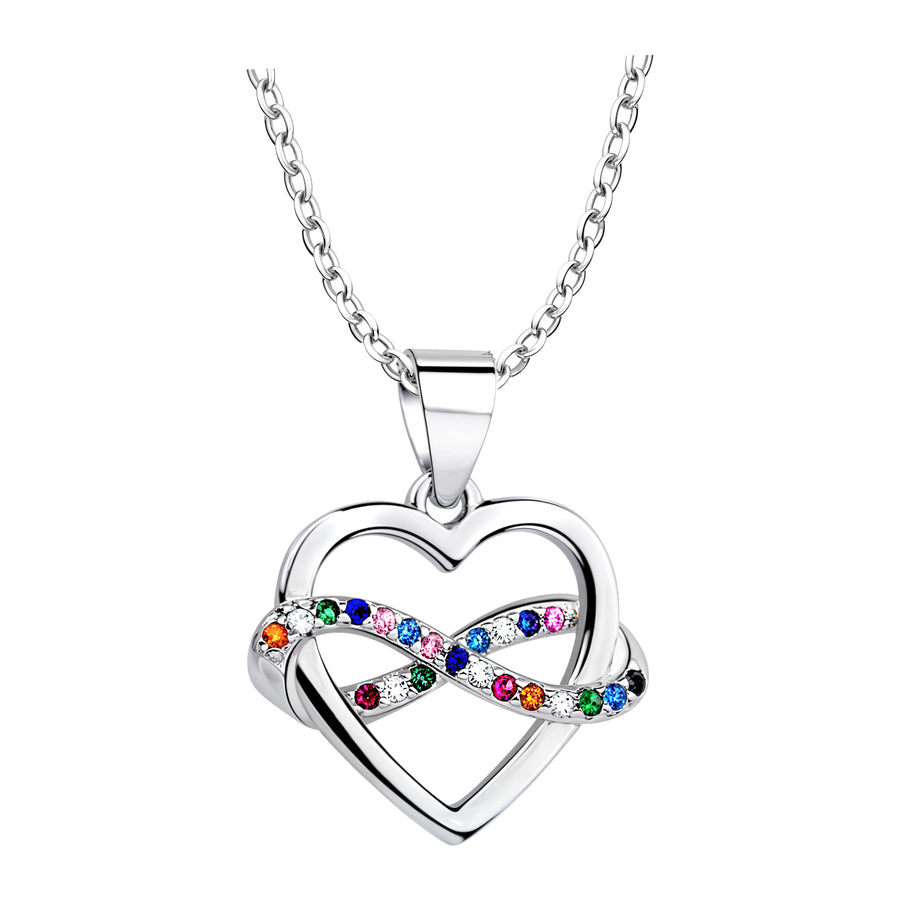 Hauptansicht von Herz Unendlich Infinity Halskette in 925 Silber von Sofia Milani - N0751