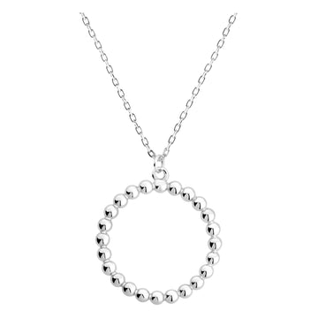 Hauptansicht von Kreis Kugel Halskette in 925 Silber von Sofia Milani - N0774