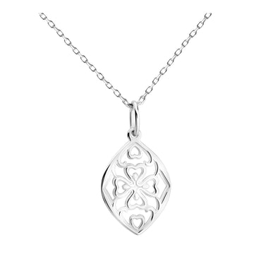 Hauptansicht von Blumen Ornamenten Halskette in 925 Silber von Sofia Milani - N0776