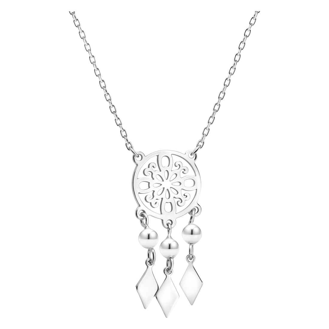 Hauptansicht von Traumfänger Halskette in 925 Silber von Sofia Milani - N0778