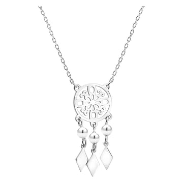 Hauptansicht von Traumfänger Halskette in 925 Silber von Sofia Milani - N0778