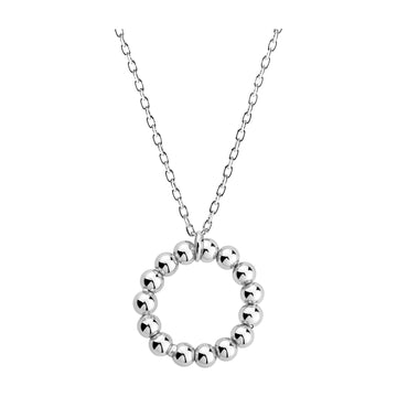 Hauptansicht von Kugel Kreis Halskette in 925 Silber von Sofia Milani - N0784