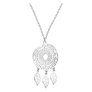 Hauptansicht von Ornamenten Traumfänger Halskette in 925 Silber von Sofia Milani - N0802