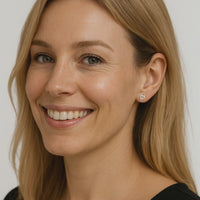 Unendlich Herz Ohrstecker in 925 Silber