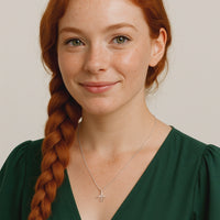 Flügel Halskette in 925 Silber