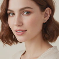 Berg Ohrstecker in 925 Silber