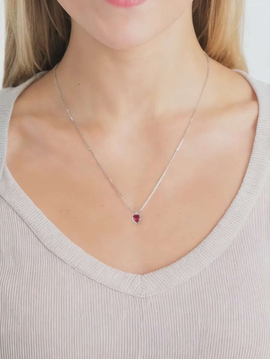 Video von N0324 Herz Halskette in 925 Silber