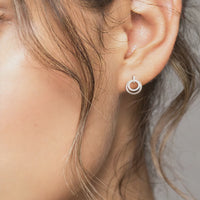 Video von  Kreis Ohrstecker in 925 Silber von Sofia Milani - E1609