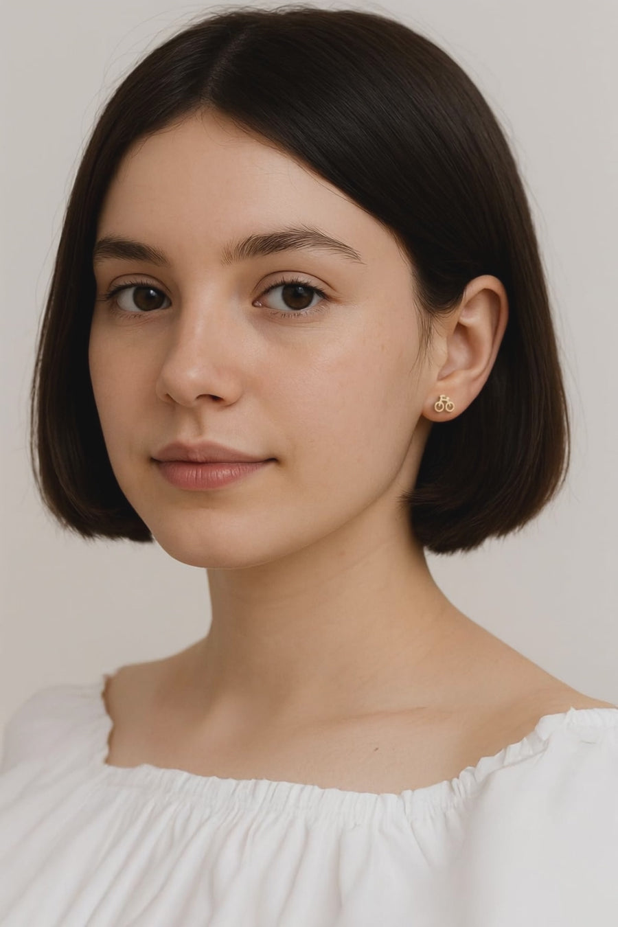 Fahrrad Ohrstecker in 925 Silber