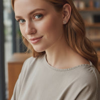 Peace Ohrstecker in 925 Silber