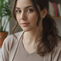 Stern Ohrstecker in 925 Silber