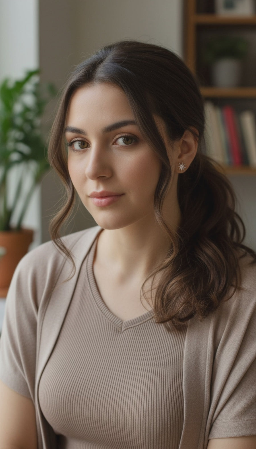 Stern Ohrstecker in 925 Silber