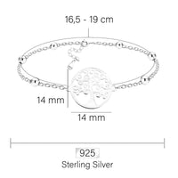 Lebensbaum Armband in 925 Silber
