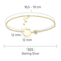 Herz Armband in 925 Silber