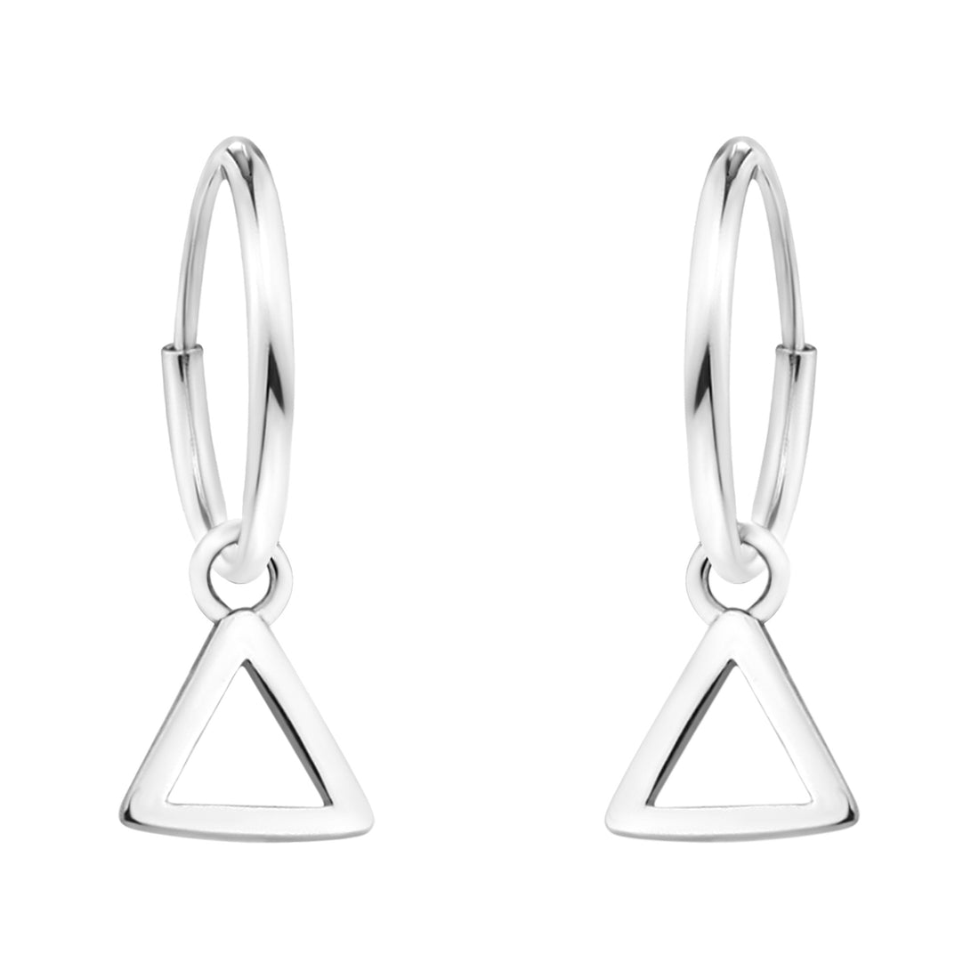 Dreieck Ohrhänger in 925 Silber