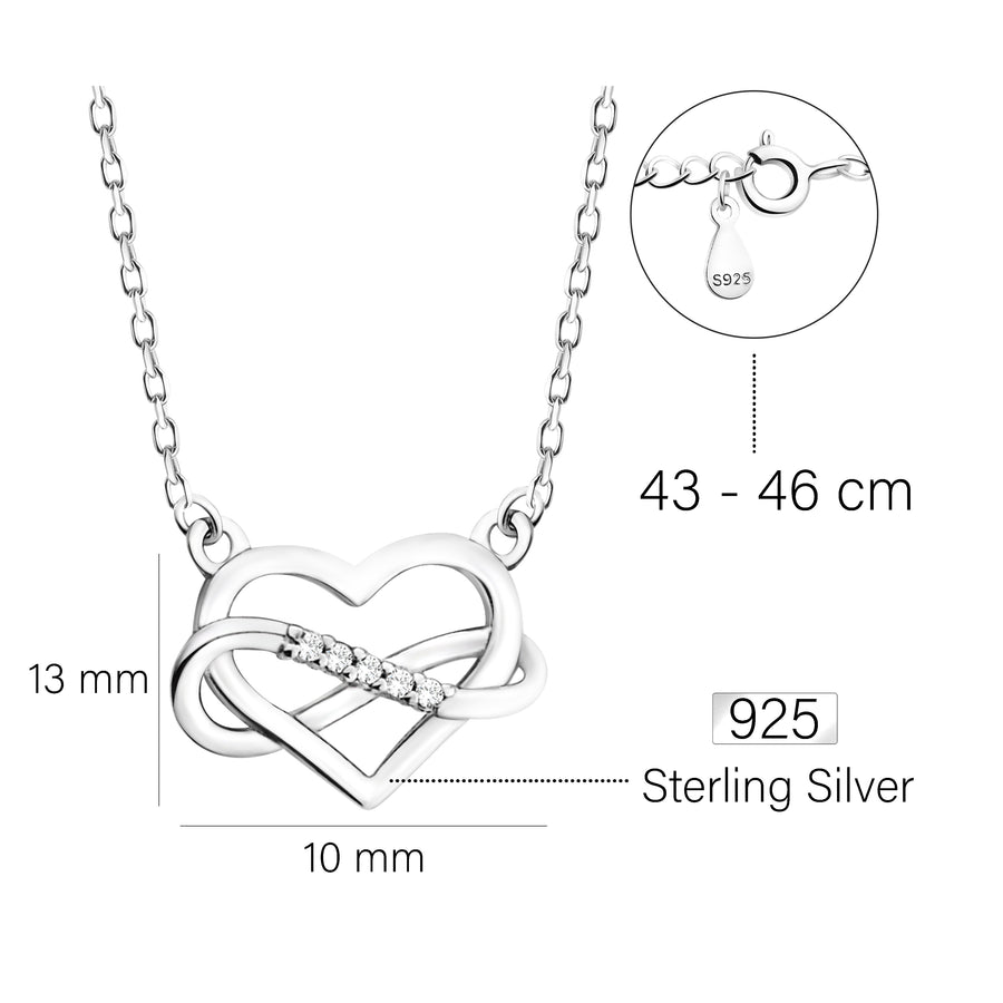 Herz Halskette in 925 Silber