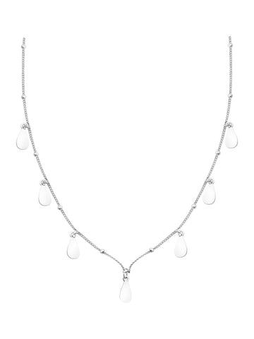 Hauptansicht von Plättchen Kugel Halskette in 925 Silber von Sofia Milani - N0509