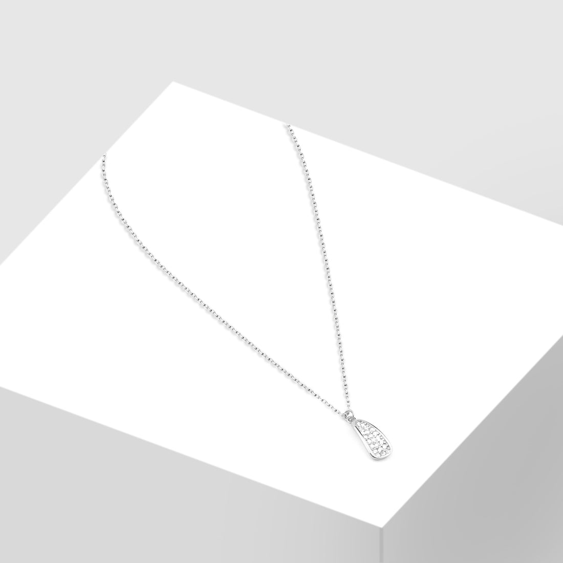 Displayansicht von Zirkonia Halskette in 925 Silber von Sofia Milani - N0604