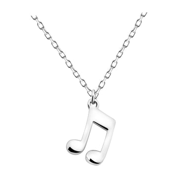 Hauptansicht von Achtel Musik Note Halskette in 925 Silber von Sofia Milani - N0628