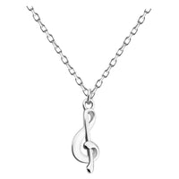Hauptansicht von Violinschlüssel Halskette in 925 Silber von Sofia Milani - N0630