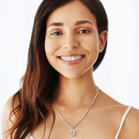 Modelansicht von Zwillinge Sternzeichen Halskette in 925 Silber von Sofia Milani - N0714