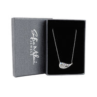 Boxansicht von Flügel Engel Halskette in 925 Silber von Sofia Milani - N0750